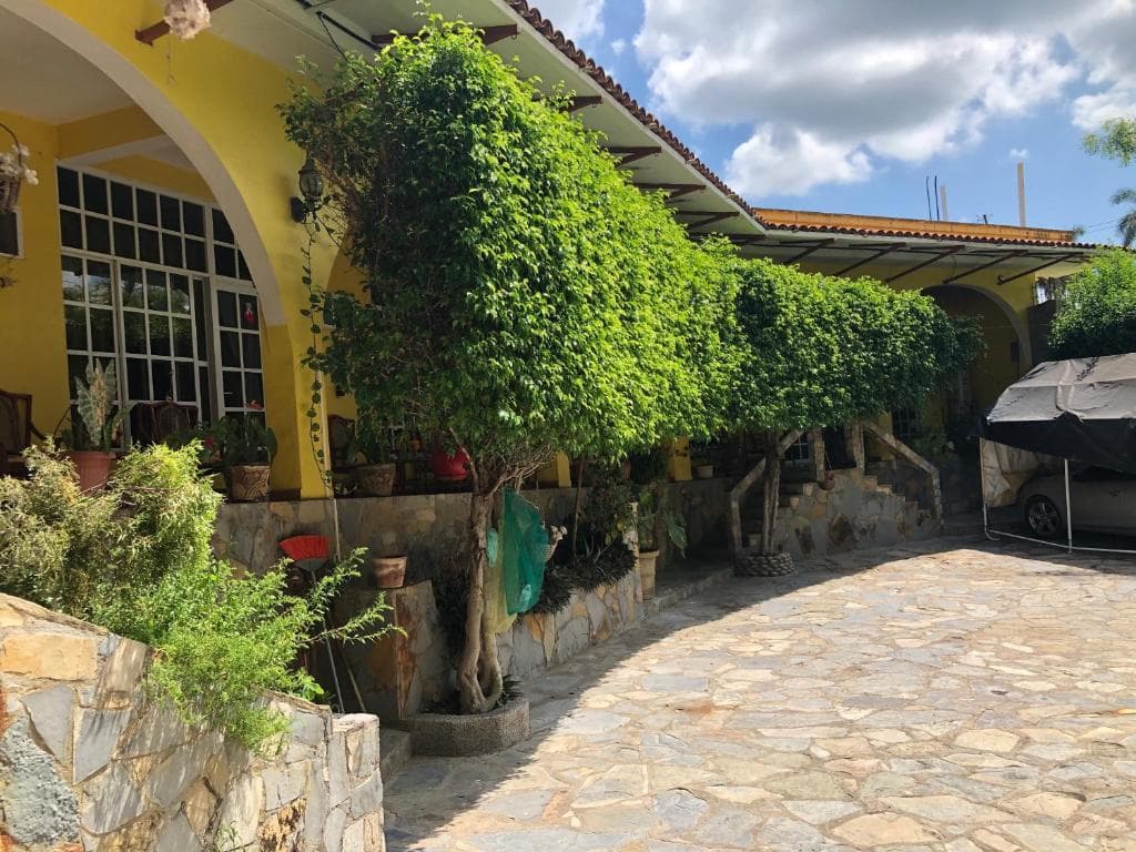 Fachada y jardín del Hotel Magic Collinn